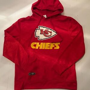Kansas City Chiefs Football Sweatshirt, Red White Yellow, NFL, Sized Medium